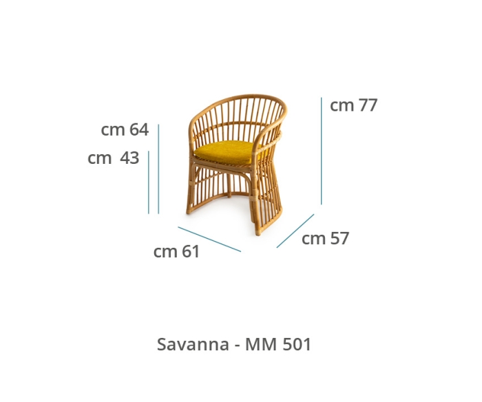 Sedia da pranzo Savanna - immagine 3